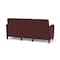 Lesro Siena Lounge Reception 3 Seat Tandem Seating No Center Arms, Black, RF Nebbiolo Upholstery SN3101 - alternate 2